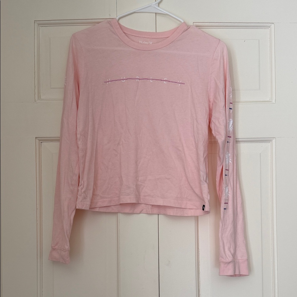 Hurley Soft Pink Crew Neck T-Shirt
